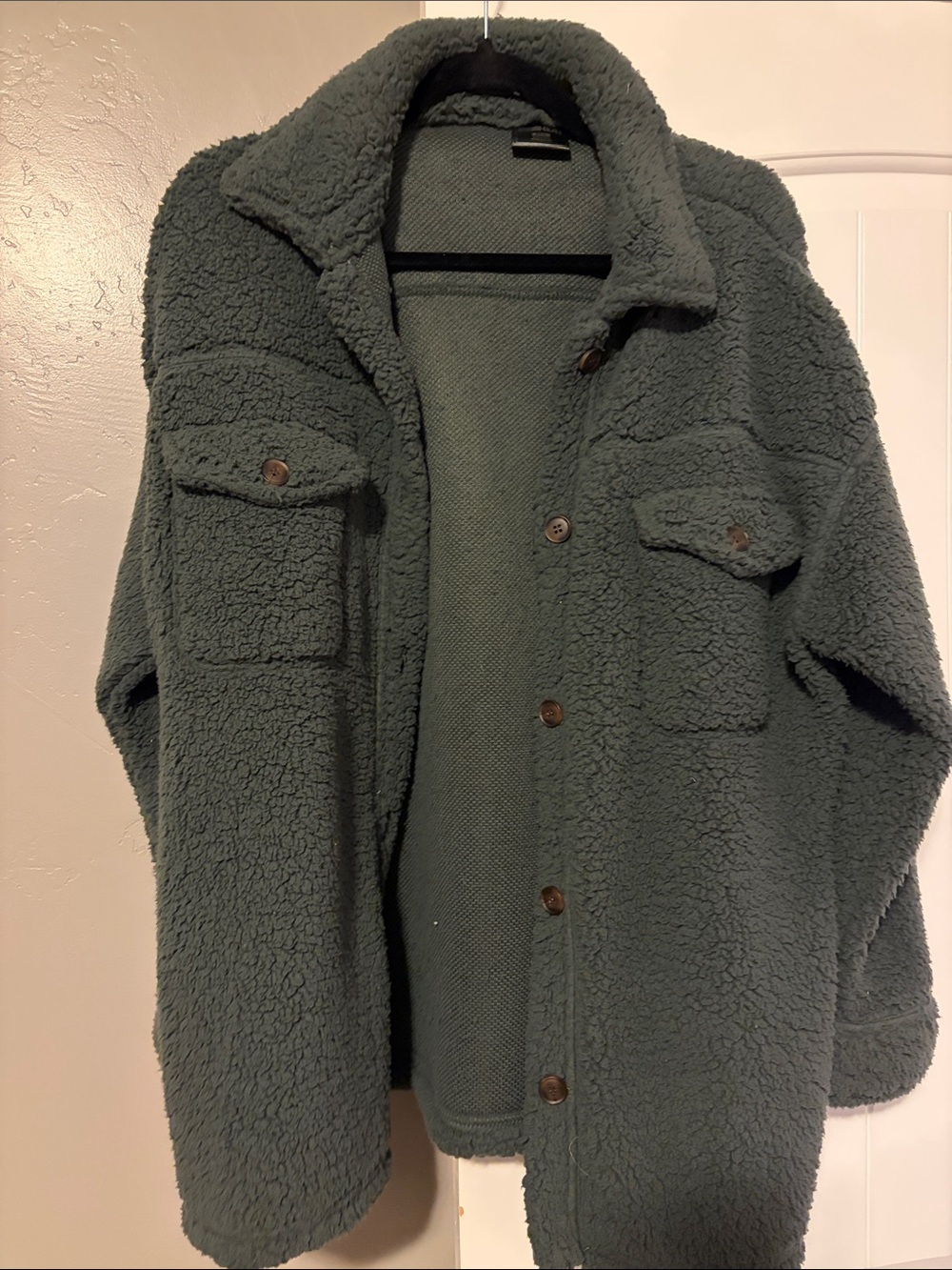 32 Degrees Women's Teddy Jacket in Dark Green